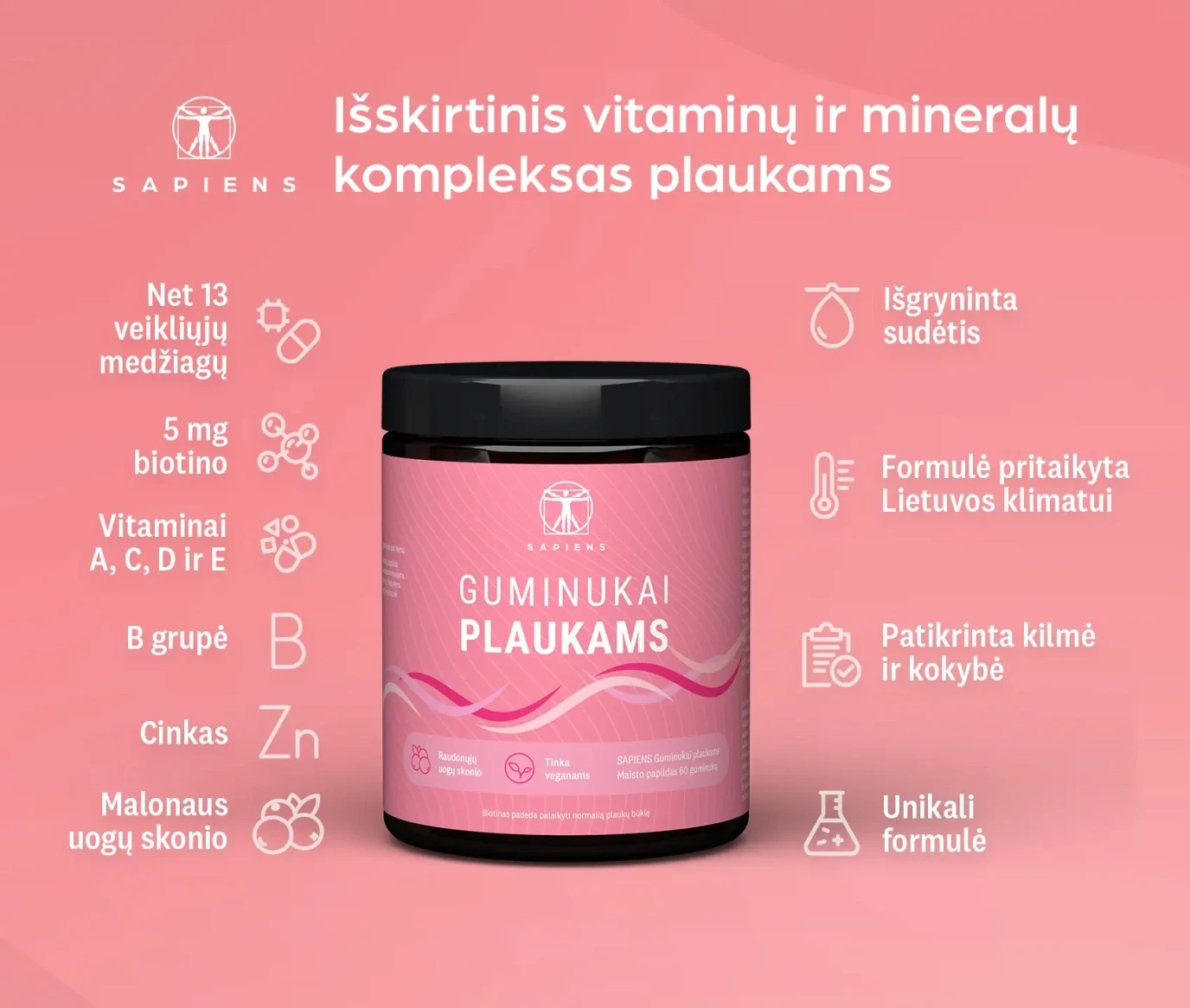 Guminikai plaukams sapiens 2 bioskonis.lt