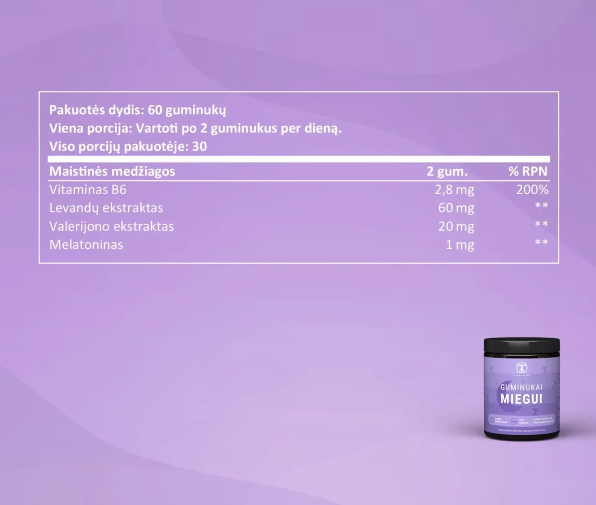 sapiens guminukai miegui 3 bioskonis.lt